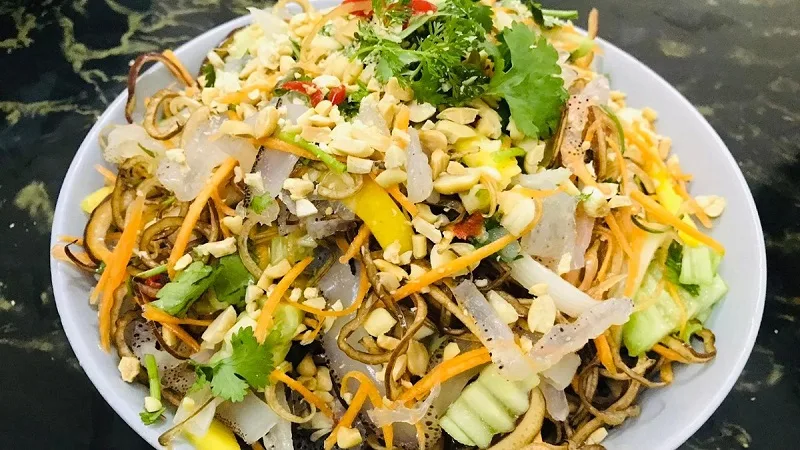 Cách làm nộm sứa dưa chuột thanh mát